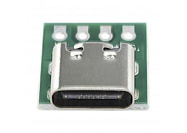 Гнездо Type-C на плате 4pin шаг 2,54мм