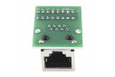 Розетка RJ-45 8P8C на плате с нажимной колодкой 8 конт.