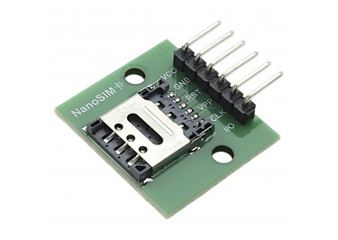 Nano-SIM Гнездо на плате c вилкой штыревой угловой 6pin шаг 2,54мм