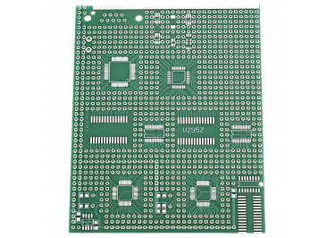Макетная плата микросхемы SMD в корпусе TQFP-32 / TQFP-48 / TQFP-64 / SOT-23-5 / SC-70 / SO-16 / SOP-28 (90x110мм)