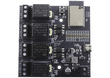ESP32-S3-WROVER-E Отладочная плата LILYGO T-Relay коммутации SPDT 4 канала