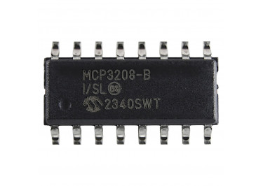 MCP3208T-BI / SL (SO-16) АЦП 12-бит 100кГц 8-каналов SPI