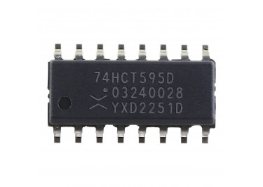 74HCT595D (SO-16) Сдвиговый регистр 8-раз.