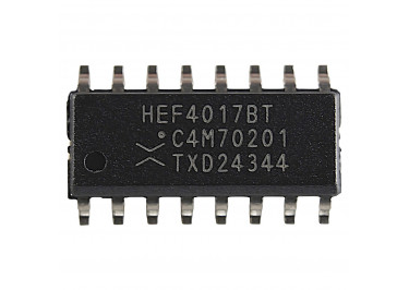 HEF4017BT (SO-16) 5-ступенчатый десятилетний счетчик Джонсона