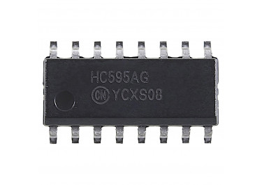 MC74HC595ADR2G (SO-16) Сдвиговый регистр 8-раз.