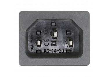 IEC-60320-C14 Разъем питания AC 3конт. вилка на панель 250В 10А с зажимными клеммами