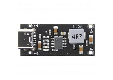 IP2312 Модуль зарядки li-ion аккумуляторов Uвх=5В Iзар=1-3А Uзар=4,2 / 4,3 / 4,35 / 4,4 с защитой (Type-C)