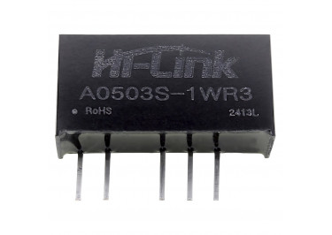 A0503S-1WR3 Модуль DC-DC преобразователь с гальванической развязкой Uвх=5В Uвых=±3В Pвых=1Вт