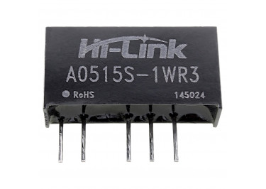 A0515S-1WR3 Модуль DC-DC преобразователь с гальванической развязкой Uвх=5В Uвых=±15В Pвых=1Вт