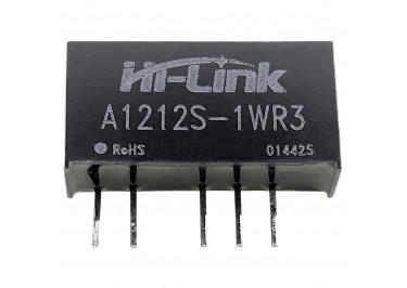 A1212S-1WR3 Модуль DC-DC преобразователь с гальванической развязкой Uвх=12В Uвых=±12В Pвых=1Вт