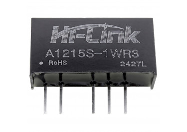 A1215S-1WR3 Модуль DC-DC преобразователь с гальванической развязкой Uвх=12В Uвых=±15В Pвых=1Вт