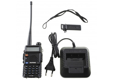 Радиостанция мобильная Baofeng UV-5R (136-174 / 400-520МГц) (черный)