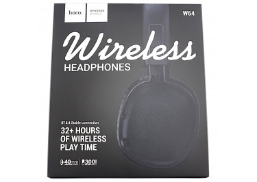 Беспроводные наушники (полноразмерные Bluetooth) (черные) HOCO W64