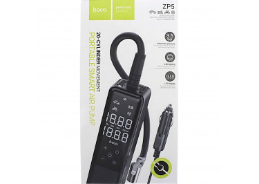 Насос автомобильный с регулировкой режима (черный) HOCO ZP5