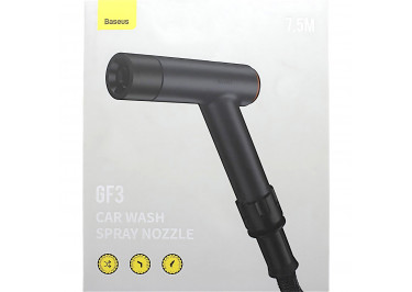 Пистолет для автомойки (темно-серый) Baseus GF3