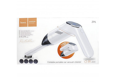 Пылесос автомобильный HOCO ZP6 (55Вт, 4000mAh) (белый)