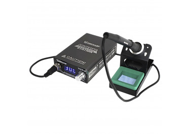 Паяльная станция (интеллектуальная) Mechanic T12 Pro 75Вт (от 100°C до 500°C, подставка, жало T12, паяльник)