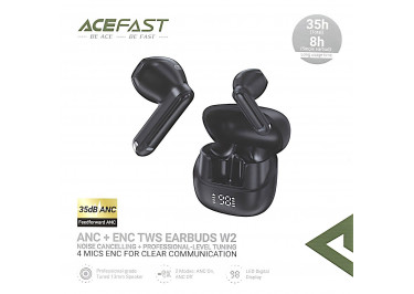 Беспроводные наушники (Bluetooth) (черный) ACEFAST (W2)