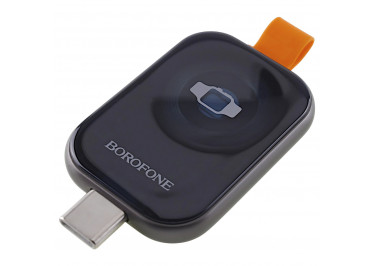 Беспроводное зарядное устройство для Apple Watch (Type-C) (серый) Borofone, (BQ25A)