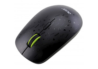 Мышь беспроводная Acer OMR307 (черная с зеленой вставкой)