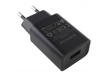 Блок питания (сеть) (USB) 2100mA (черный), (BA68A) Borofone
