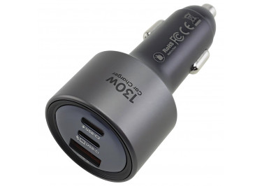 Блок питания (авто) на 3 порта (2USB-C+USB-A), 130W, SFC2.0 Fast Charger, (Gana) (черный), (CC-3190) Mcdodo