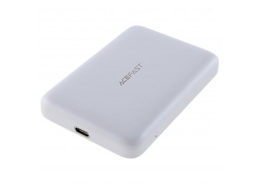 Портативное зарядное устройство (Power Bank) (ACEFAST M25) (PD20W, беспроводная зарядка) Емкость 5000mAh (белый)