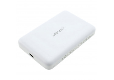 Портативное зарядное устройство (Power Bank) (ACEFAST M26) (PD20W, беспроводная зарядка) Емкость 10000mAh (белый)