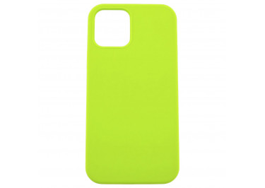 Задняя накладка для iPhone 12 / 12 Pro (силикон, салатовая (Full Case))