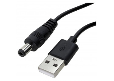 Кабель USB с разъемом питания 5,5х2,1 (0,9м)