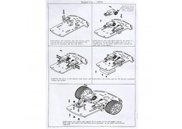 Набор робота автомобиля 2WD с контроллером ATmega328PB+CH340G UNO, тип2