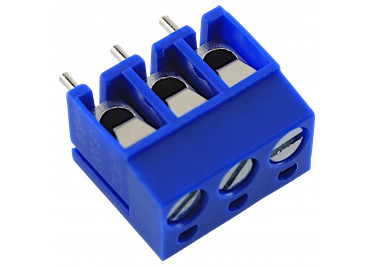 KF300V-5.0-03P-1B (Синий) Винтовой клеммник на плату 3 конт. шаг 5мм 250В 24А