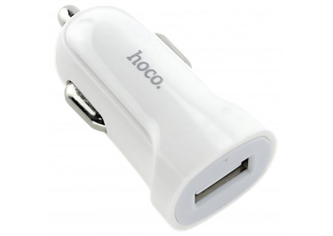 Блок питания (авто) (USB) 1500mA (белый), (Z2) HOCO