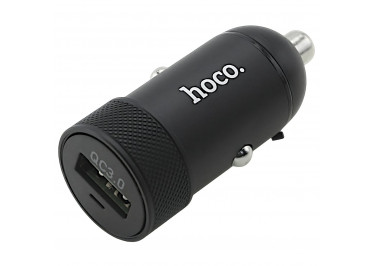 Блок питания (авто) (USB) 3000mA (в коробке) (черный), (Z32) HOCO
