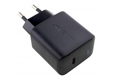 Блок питания (сеть) (Type-C) PD30W GaN (USB-C), (черный), ACEFAST (A21)