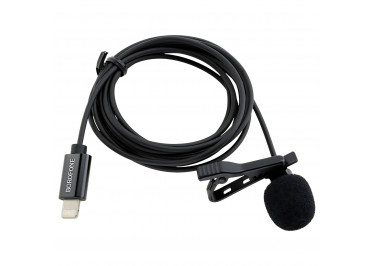 Микрофон петличный проводной Lightning (чёрный) Borofone, BFK11