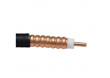 Коаксиальный кабель HCAAY-50-8 1xCCA / Cu, FPE / PE, 86%, 50 Ом, 8,8ГГц, черный 1м