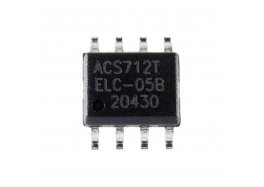 ACS712ELCTR-05B-T (SO-8) Датчик тока -5...+5А 185мВ / А -40…+85°C