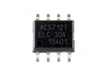 ACS712ELCTR-30A-T (SO-8)  Датчик тока -30...+30А 66мВ / А -40…+85°C