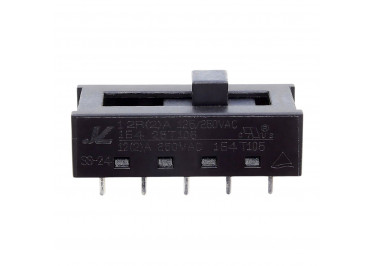 SS-23N02 / 10 Переключатель движковый на плату 2P4T 250В 8А
