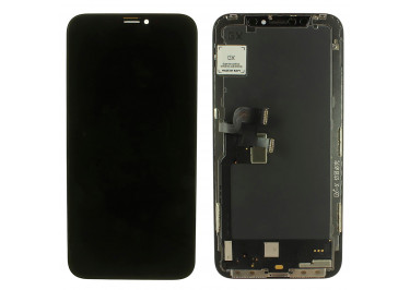 Дисплей для iPhone X + тачскрин + рамка (черный), OLED GX