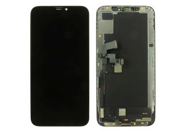 Дисплей для iPhone XS + тачскрин + рамка (черный), ОРИГ100%