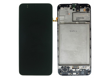 Дисплей для Samsung SM-M215 Galaxy M21 (2020) / M307 Galaxy M30S (2020) + тачскрин + рамка (черный), ОРИГ100%