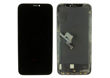Дисплей для iPhone X + тачскрин + рамка (черный), OLED ALG