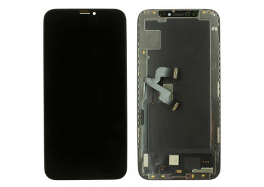 Дисплей для iPhone XS + тачскрин + рамка (черный), OLED ALG