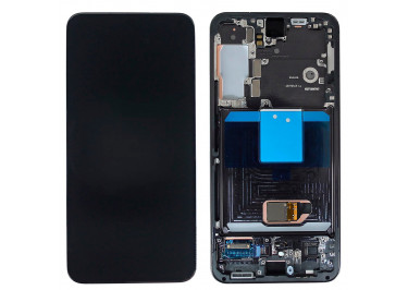 Дисплей для Samsung SM-S901 Galaxy S22 5G + тачскрин + рамка (черный), ОРИГ100%