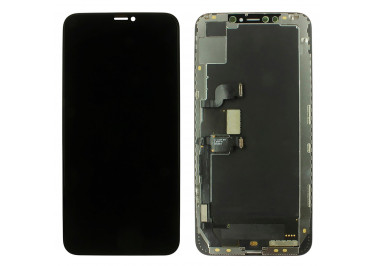 Дисплей для iPhone XS Max + тачскрин + рамка (черный), оригинал (заменено стекло)