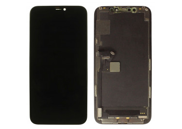 Дисплей для iPhone 11 Pro + тачскрин + рамка (черный), оригинал (заменено стекло)