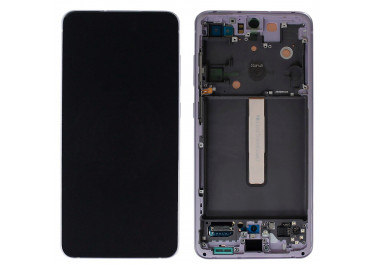 Дисплей для Samsung SM-G990 Galaxy S21 FE + тачскрин + рамка (фиолетовый), ОРИГ100%