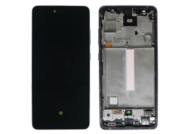 Дисплей для Samsung SM-A525 / A526 / A528 Galaxy A52 / A52 5G / A52s + тачскрин + рамка (фиолетовый), ОРИГ100%